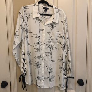 Alfani Side lace Tunic